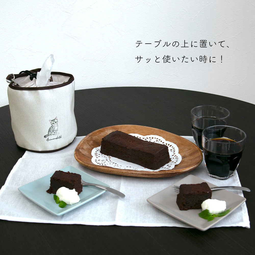 トイレットペーパーケース ロールペーパーホルダー アニマル 動物 収納 簡単 吊り下げ 置き型 トイレットペーパー カバー ケース ポーチ 車 アウトドア キャンプ 野外 シンプル ねこ 猫 うさぎ インコ ペット 散歩 プレゼント ギフト アニマルスケッチ