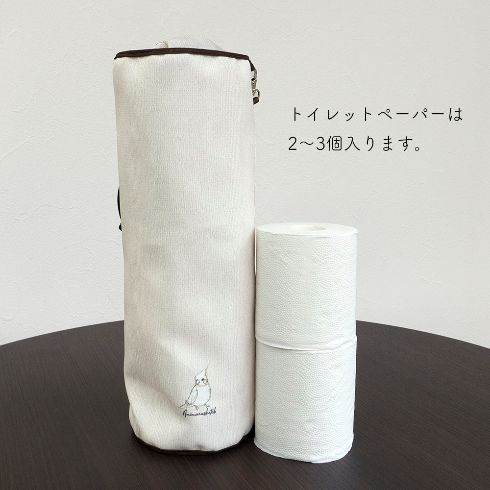 トイレットペーパーストッカー トイレットペーパーホルダー トイレットペーパーケース アニマル 動物 収納 スペア 予備 縦 ダブル 2連 3連 2個 3個 吊り下げ 置き型 猫 ねこ うさぎ インコ トイレットペーパー ストッカー カバー ケース シンプル ナチュラル