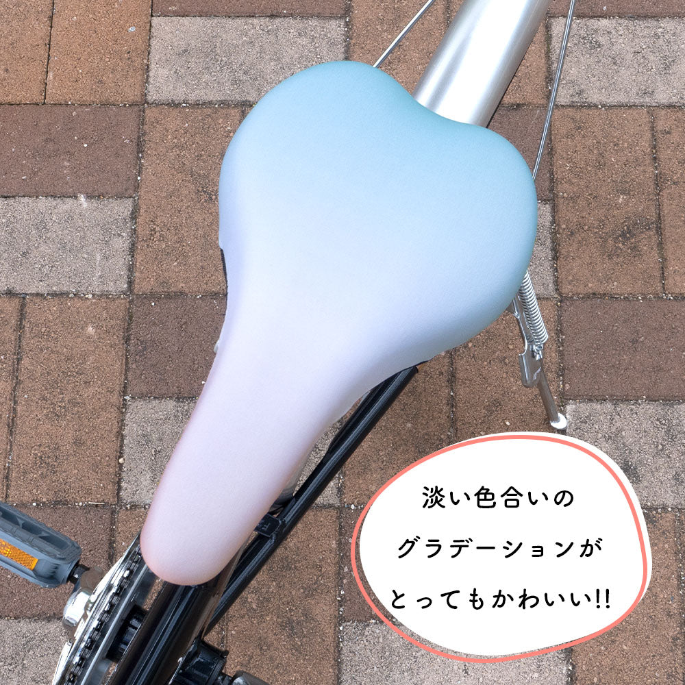 サドルカバー スポーツタイプ 自転車 フルカラーチャリCAP 自転車カバー ロードバイク クロスバイク 折畳自転車 マウンテンバイク ミニベロ MTB 撥水 汚れ防止 キズ隠し 汚れ隠し デザイン 幾何学 フラワー 花 チェック 星 スター グラデーション