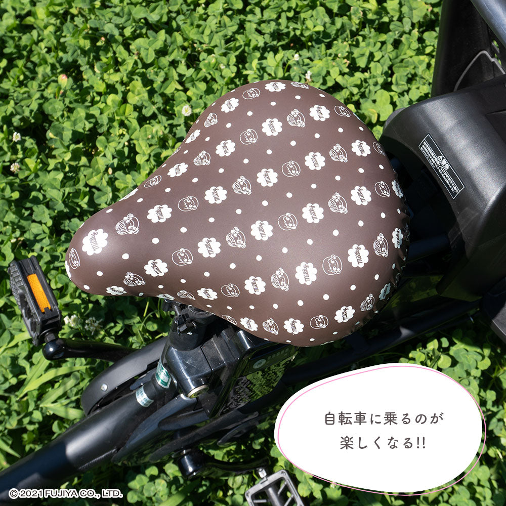 サドルカバー ペコちゃん 大型サドル用 電動アシスト自転車用 のびーるチャリCAP peko fujiya Big ビッグ 防水 伸縮 大型 3人乗り自転車 かわいい 不二家 ミルキー ドット ギフト プレゼント