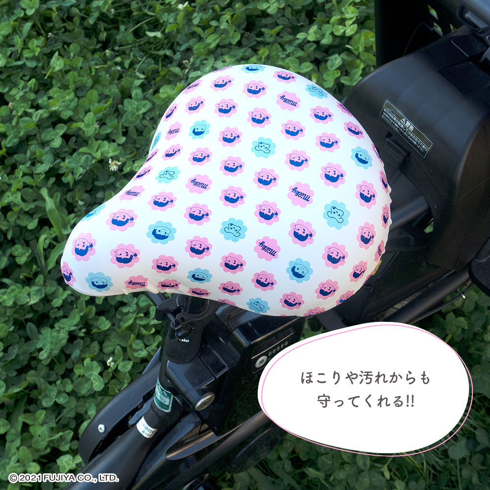 サドルカバー ペコちゃん 大型サドル用 電動アシスト自転車用 のびーるチャリCAP peko fujiya Big ビッグ 防水 伸縮 大型 3人乗り自転車 かわいい 不二家 ミルキー ドット ギフト プレゼント