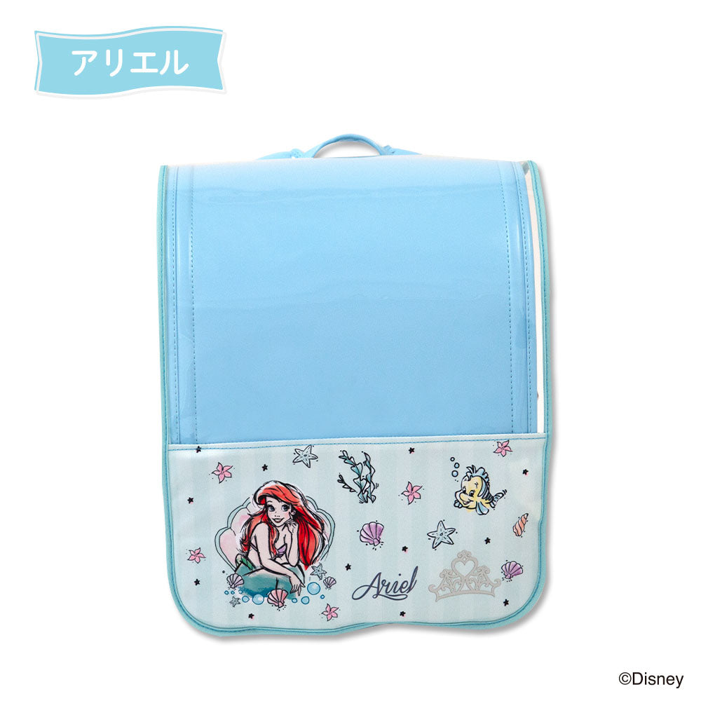 ランドセルカバー 透明 クリア 女の子 ハーフ&ハーフ プリンセス ディズニー disney ラプンツェル アリエル LLサイズ 可 ランドセル カバー 防水 はっ水 丈夫 耐久 汚れ防止 キズ 汚れ 隠し 着せ替え らんらんCAP