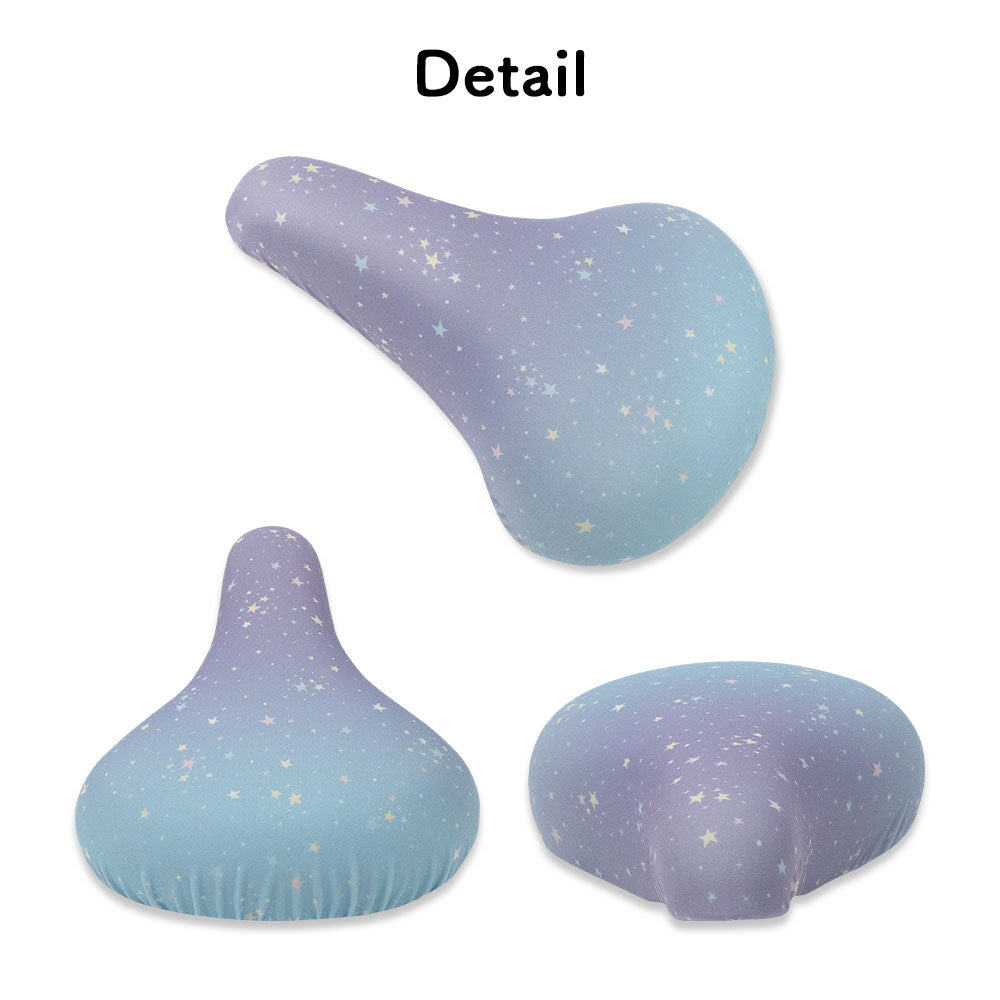 サドルカバー 子供用 フルカラーチャリCAP キッズサドル グラデーション マリン ボーダー レインボー 虹 スター 星パステル お下がり 自転車カバー 撥水 かわいい 子ども キッズ 汚れ キズ 防止 女の子