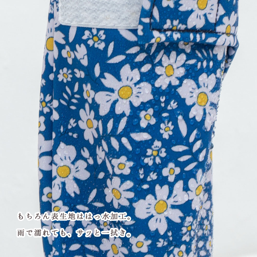 折りたたみ傘 ケース 花柄 吸水 合皮 手提げ付き 吸水ポーチ くるポン おしゃれ 折り畳み傘カバー ボトルカバー 防水 カサ ケース ヒモ付き カバー 収納 フラワー *ポーチのみで傘は付いていません