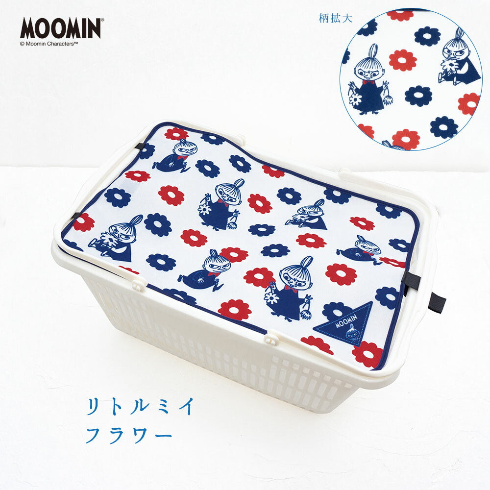 マイバスケット カバー ムーミン ミイ レジカゴ マイバスケットカバー レジカゴカバー ふた 被せる 覆う 買い物かご 北欧 おしゃれ はっ水 スーパー 時短 エコレジ エコレジバッグ マイバッグ 軽量 固定 コンパクト シンプル 時短 スムーズ 新しい生活様式 Moomin