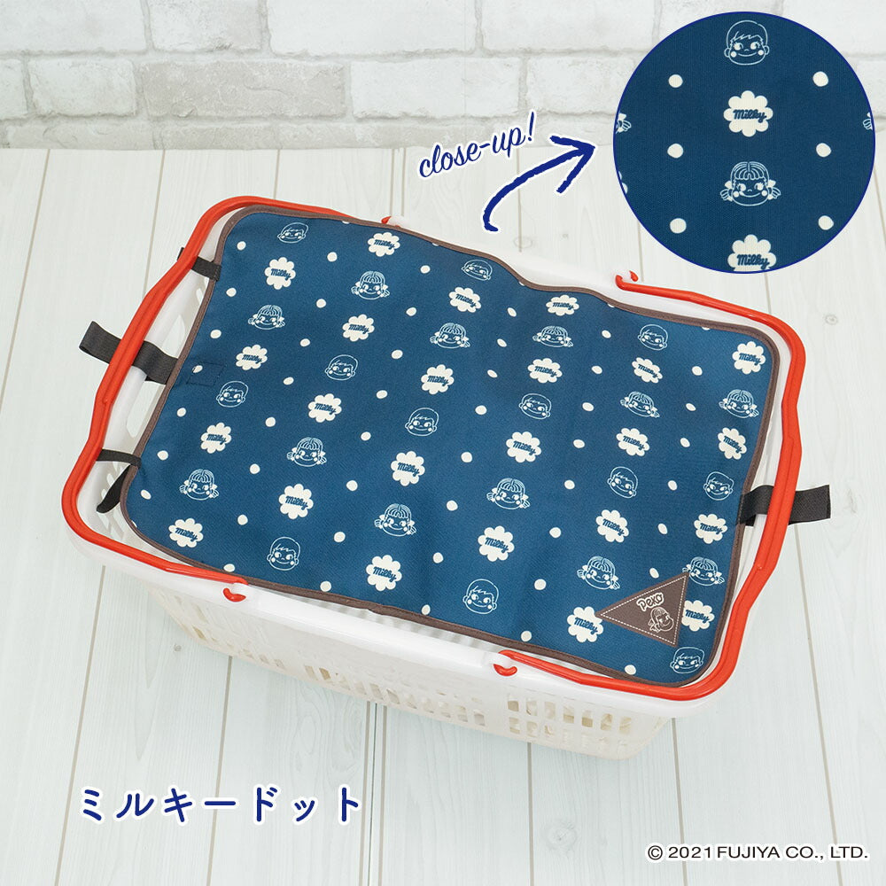 マイバスケット カバー ペコちゃん ポコちゃん ミルキー レジカゴ マイバスケットカバー レジカゴカバー ふた 被せる 覆う 買い物かご かわいい おしゃれ はっ水 スーパー 時短 エコレジ エコレジバッグ マイバッグ 軽量 固定 コンパクト シンプル 時短 スムーズ