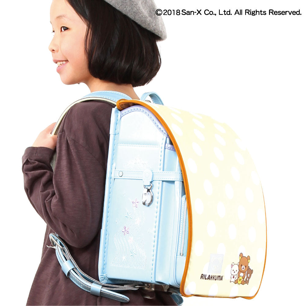 ランドセルカバー らんらんCAP 女の子 リバーシブル リラックマ フェイス フリーサイズ LLサイズ かわいい 防水 はっ水 丈夫 耐久 キズ 汚れ 隠し 着せ替え 洗濯 サンエックス ランドセル カバー cover randoseru らんらんキャップ