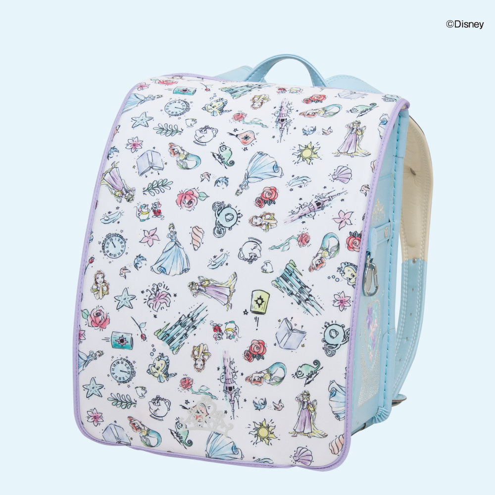 ランドセルカバー らんらんCAP 女の子 リバーシブル ランキング ディズニー キャラクター プリンセス アリエル ラプンツェル アリス ベル LLサイズ 白くならない 防水 はっ水 丈夫 汚れ防止 キズ 着せ替え 洗濯 ランドセル カバー Disny