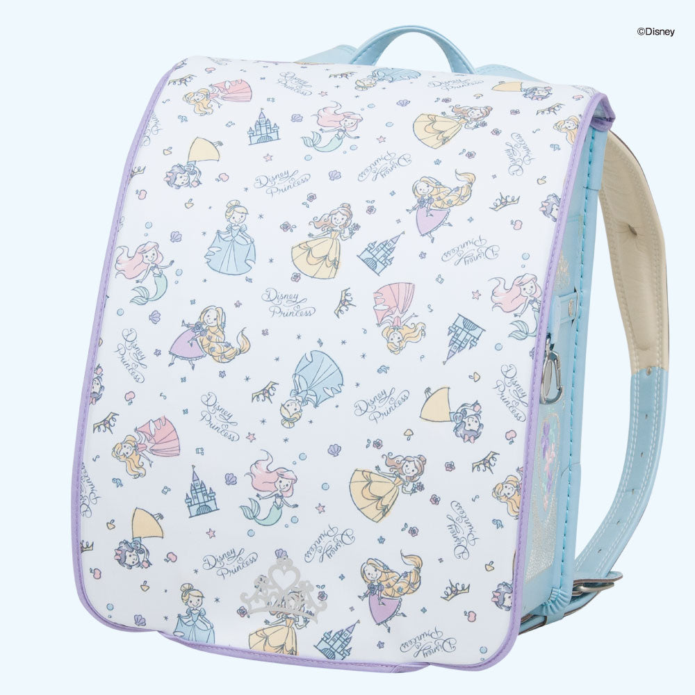 ランドセルカバー らんらんCAP 女の子 リバーシブル and クリア 透明 カバー ディズニー プリンセス アリエル ラプンツェル アリス ベル LLサイズ ランドセル カバー 防水 はっ水 丈夫 汚れ防止 着せ替え cover randoseru Disny