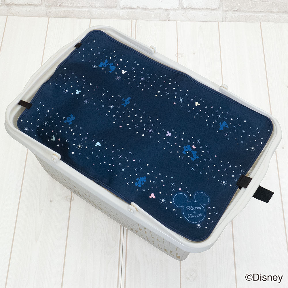 マイバスケット カバー ディズニー Disney ミッキー ミニー プーさん アリエル レジカゴ マイバスケットカバー レジカゴカバー ふた 被せる 覆う 買い物かご 北欧 おしゃれ はっ水 スーパー 時短 エコレジ エコレジバッグ マイバッグ 軽量 固定 コンパクト 時短