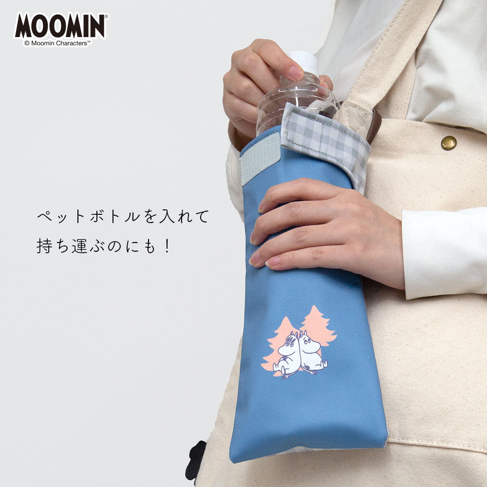 折りたたみ傘 ケース 吸水 かわいい 手提げ付き 吸水ポーチ くるポン ムーミン Moomin （2種） 折り畳み傘カバー ボトルカバー ボトルケース 水筒カバー 水筒ケース ペットボトルホルダー 防水 カサ ヒモ付 カバー リコーダーケース