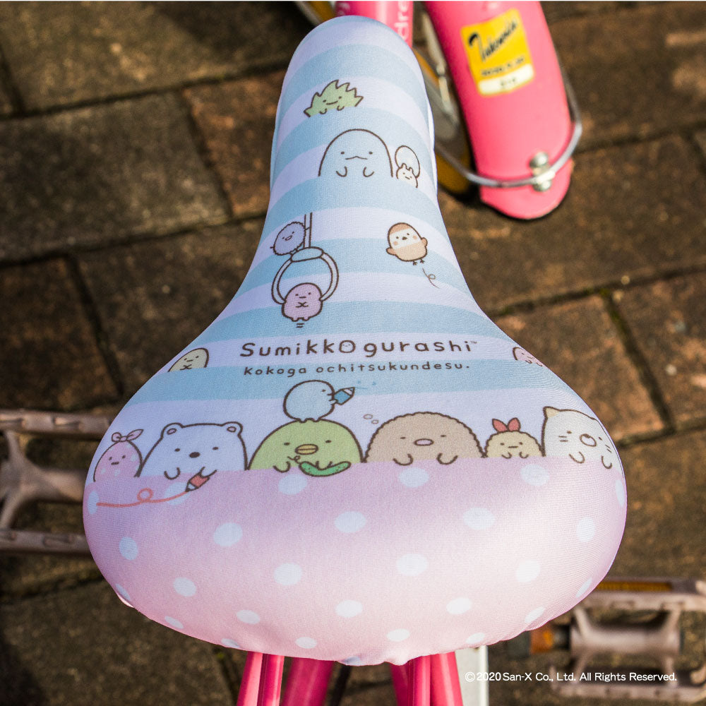 サドルカバー 子供 キッズサドル用 フルカラーチャリCAP すみっコぐらし 自転車カバー 撥水 かわいい 子ども キッズ 汚れ キズ 防止 キャラクター サンエックス 女の子